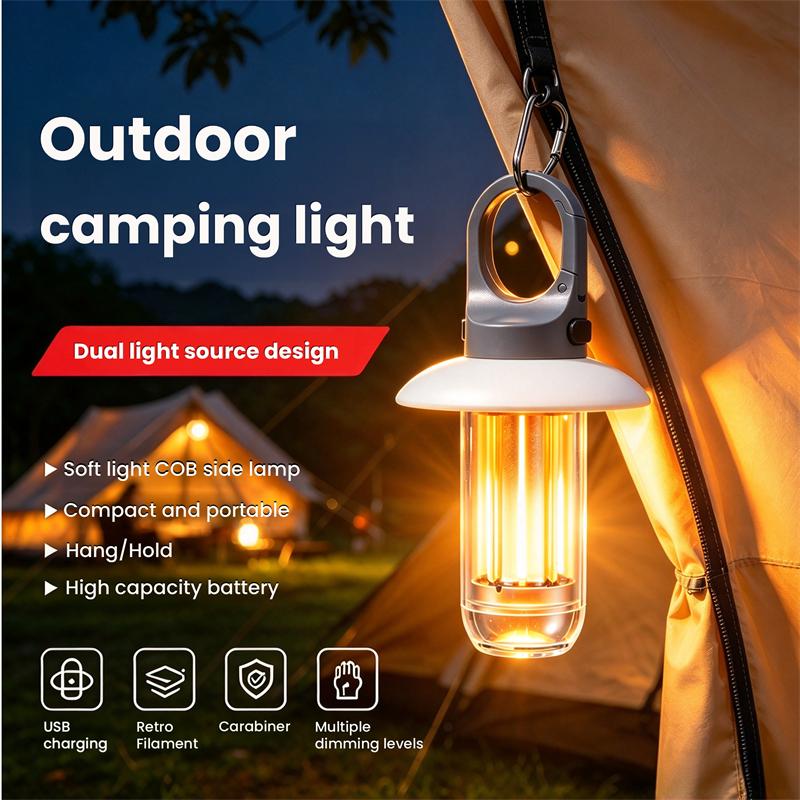 Outdoor Adventure Trips - Torcia LED ricaricabile con 5 modalità,