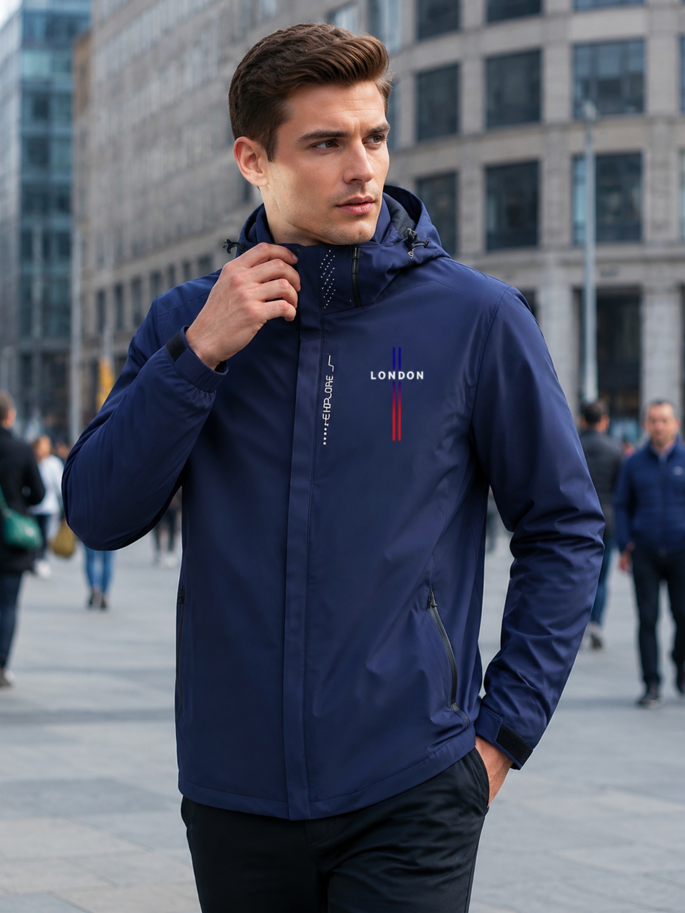 Outdoor Adventure Outfit - Giacca Primaverile con Zip - Stampa