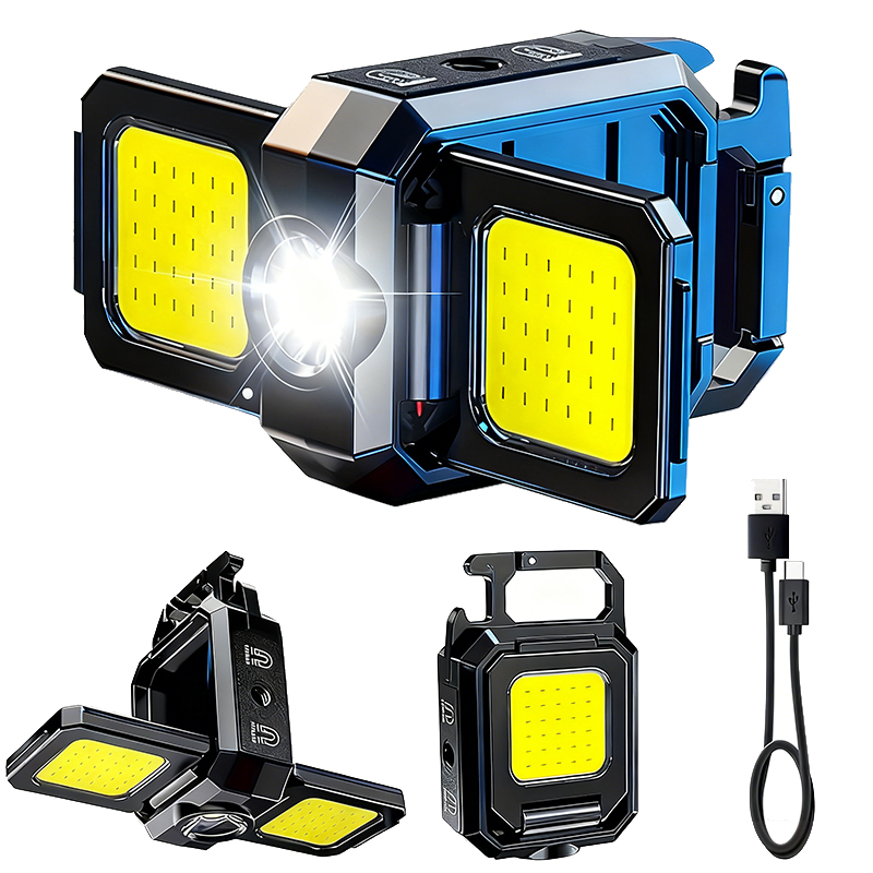 Outdoor Adventure Trips - Mini torcia portachiavi luce COB lampada
