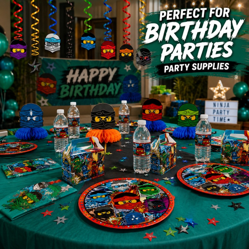 Outdoor Adventure Birthday Party - Set di Decorazioni per Festa di