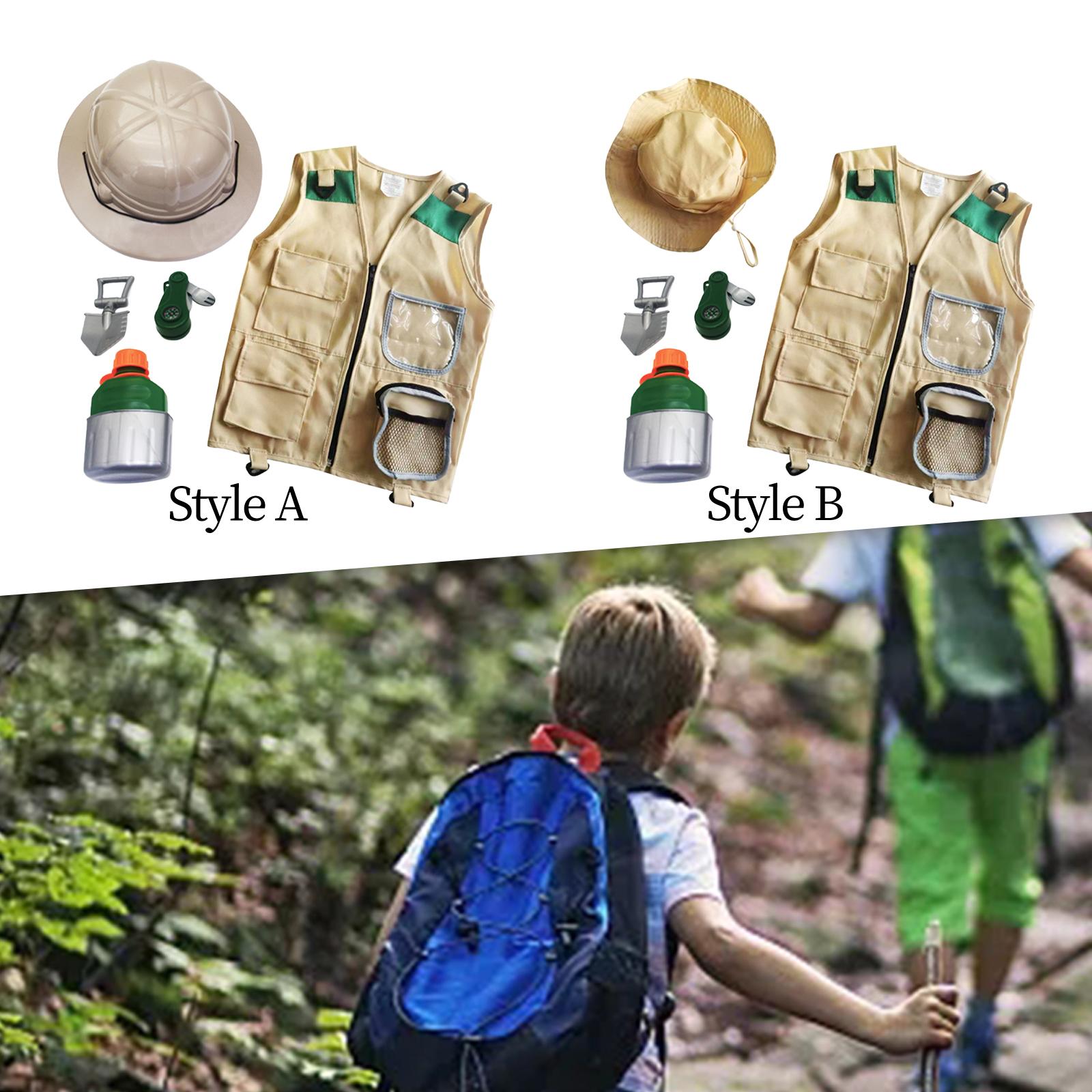 Outdoor Adventure Kit For Kids - Kit per avventure all'aperto: gilet, cappello