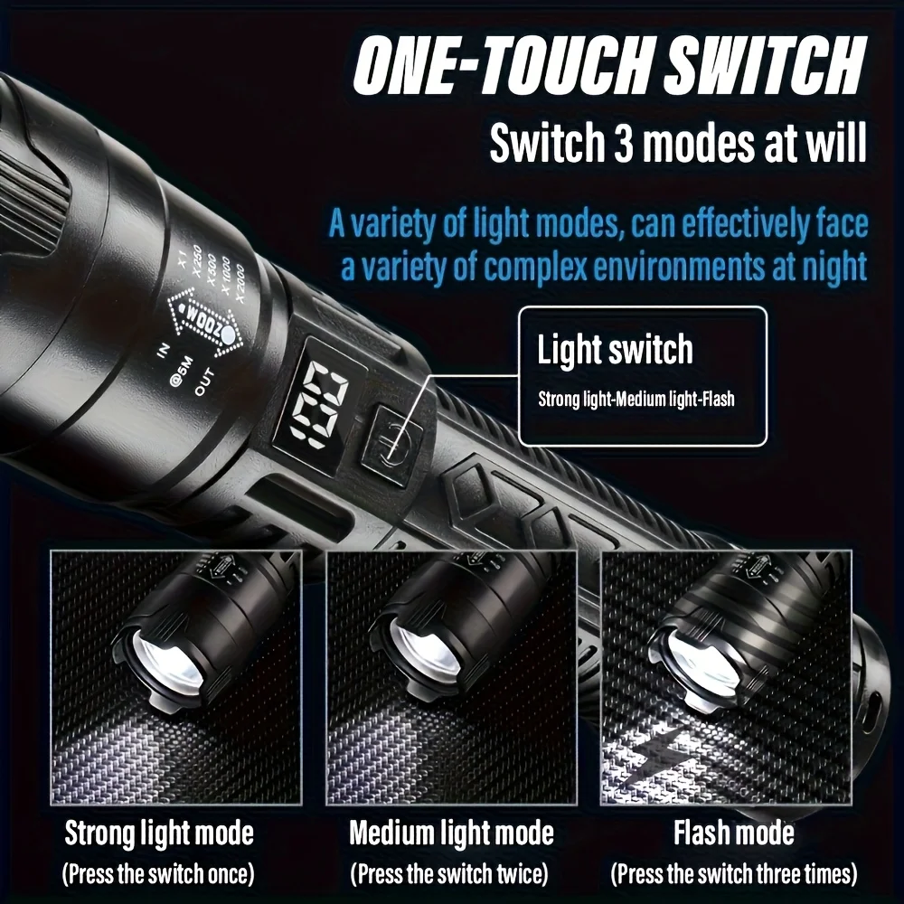 Torcia tattica a LED 2000LM To - Outdoor Adventure Trips recensione e prezzo