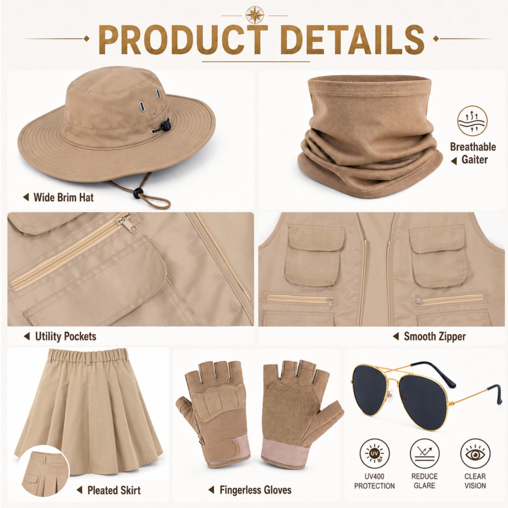 Abbigliamento da Esploratore p - Outdoor Adventure Outfit recensione e prezzo