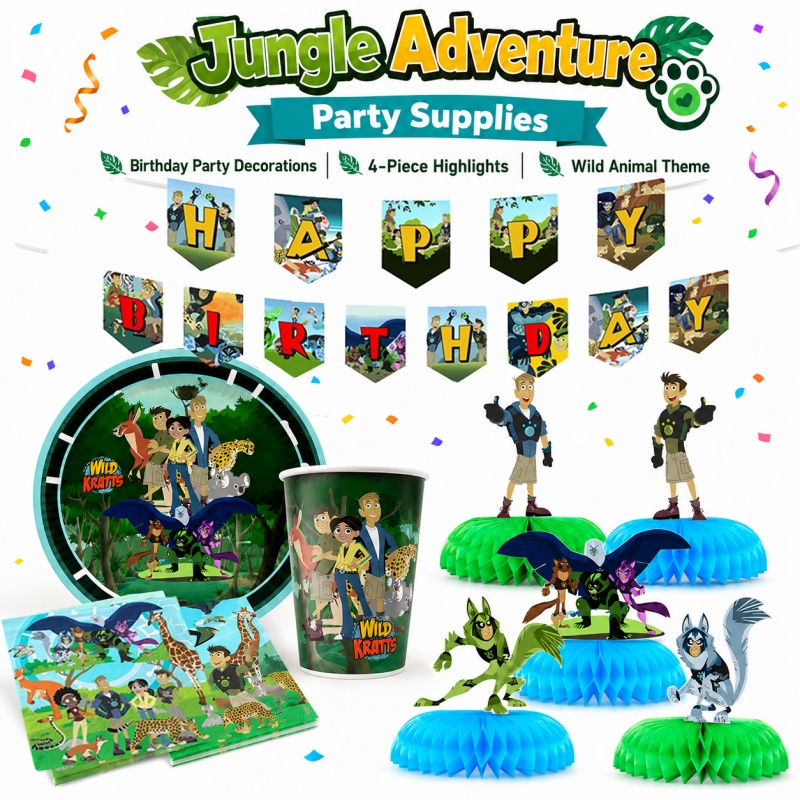 Picnic di Compleanno Wild Krat - Outdoor Adventure Birthday Party recensione e prezzo